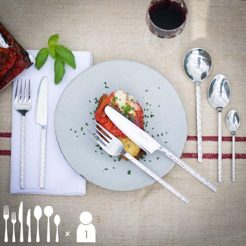 Culinary Concepts Millennium Hammered Seven Piece Place Setting