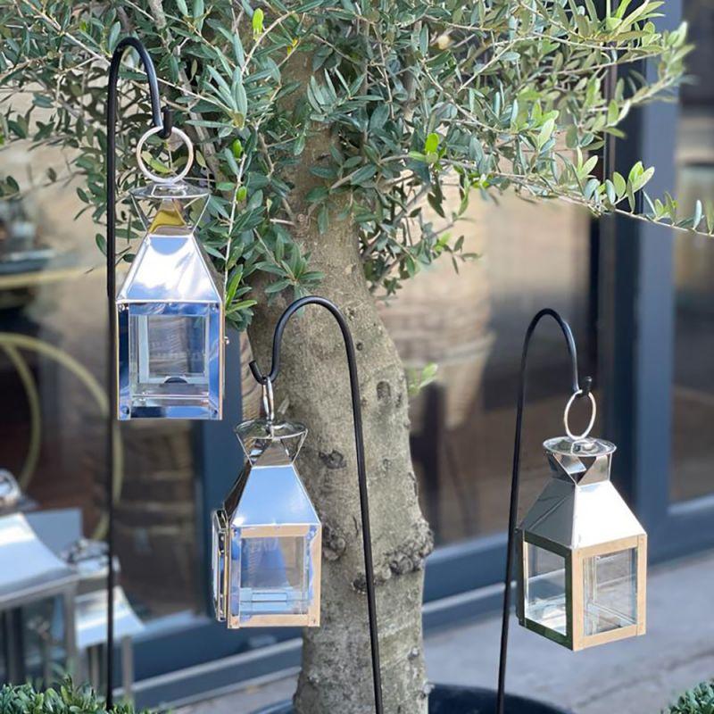 Culinary Concepts Mini Square Tea Light Lantern & Black Matt Stake