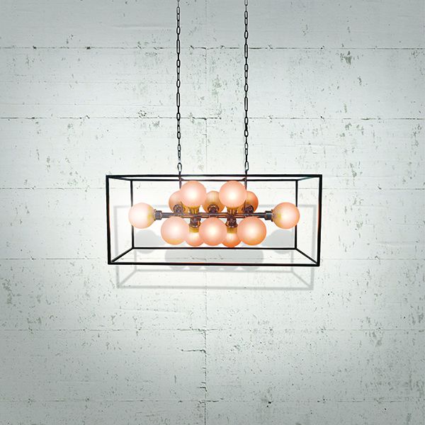 Culinary Concepts Nova Frosted Cluster Of 12 Bulbs Chandelier