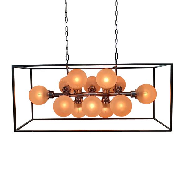 Culinary Concepts Nova Frosted Cluster Of 12 Bulbs Chandelier