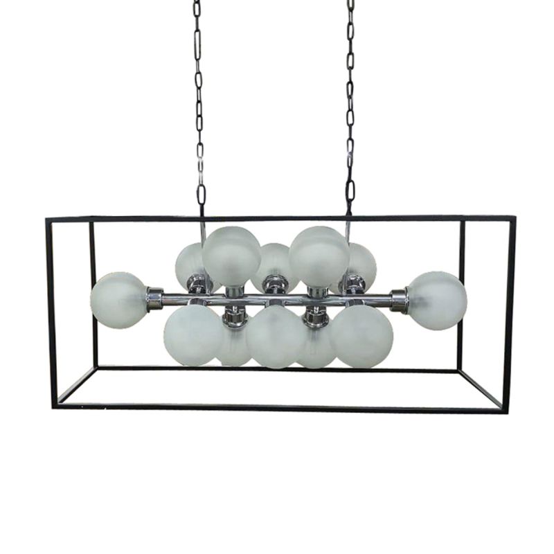 culinary concepts Nova Frosted Cluster of 12 Bulbs Chandelier