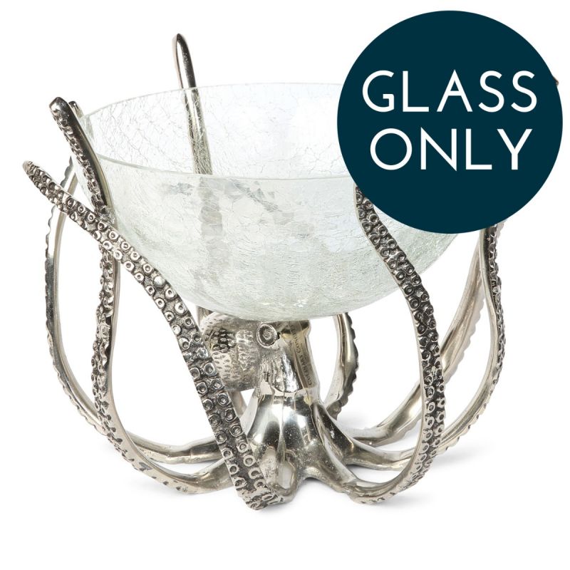 culinary concepts Octopus Stand & Crackle Glass Bowl | Replacement Glass ONLY