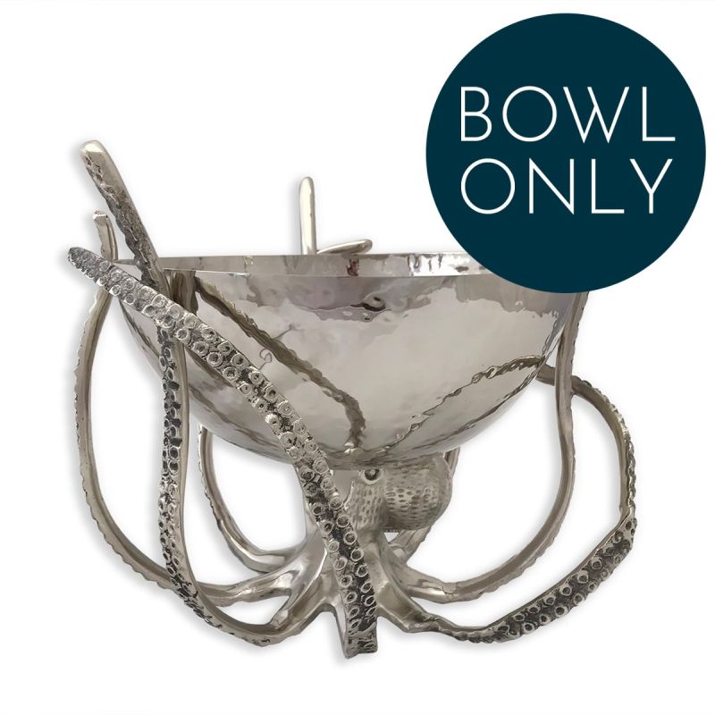 culinary concepts Octopus Stand With Hammered Stainless Steel Bowl | REPLACEMENT BOWL ONLY