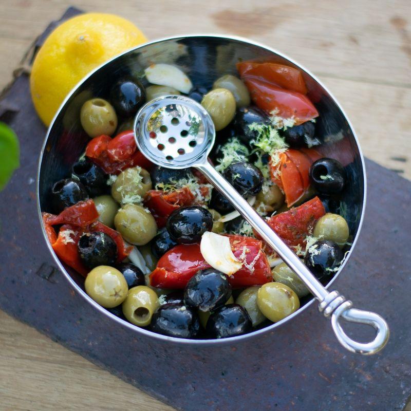 Culinary Concepts Olive Bowl & Polished Knot Spoon Set