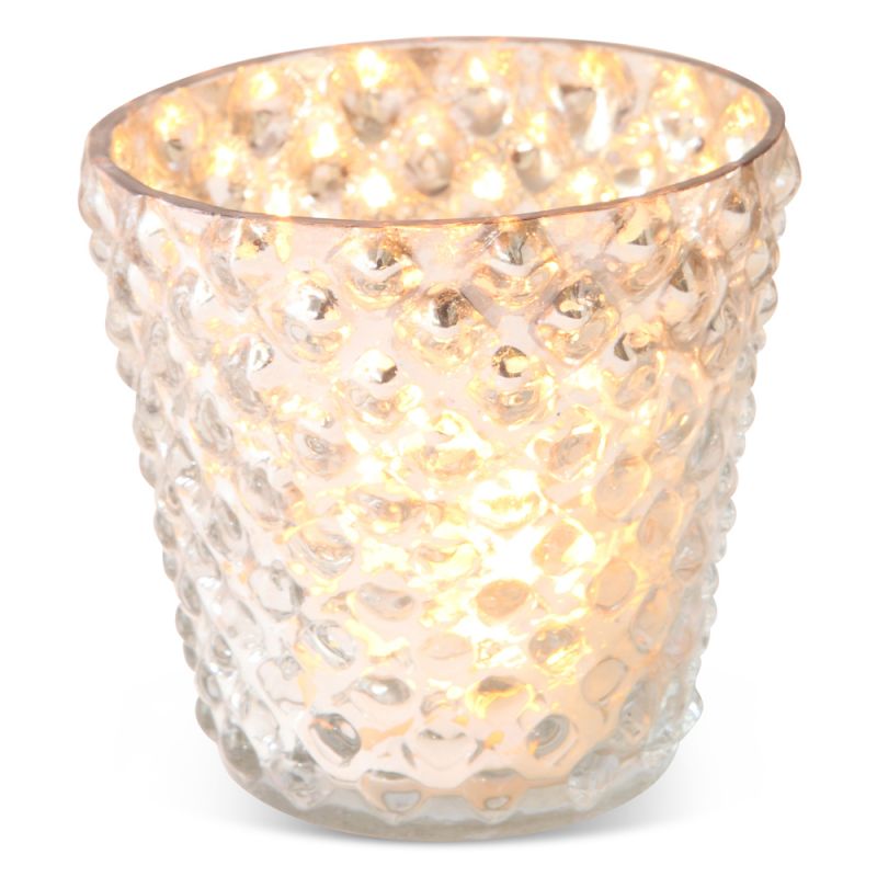 culinary concepts Pair of Large Bubble Votives - Gold