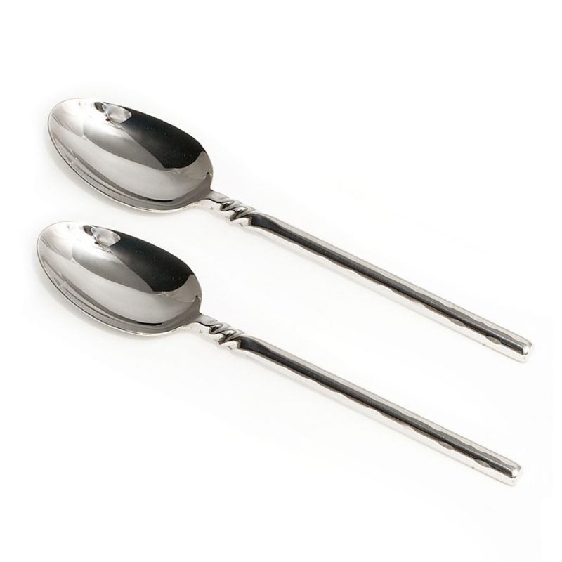 culinary concepts Pair of Twist Neck Medium Serving Spoons