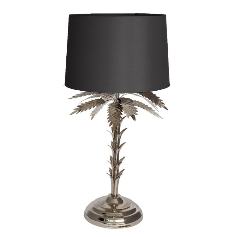 culinary concepts Palm Tree Table Lamp with Black Shade