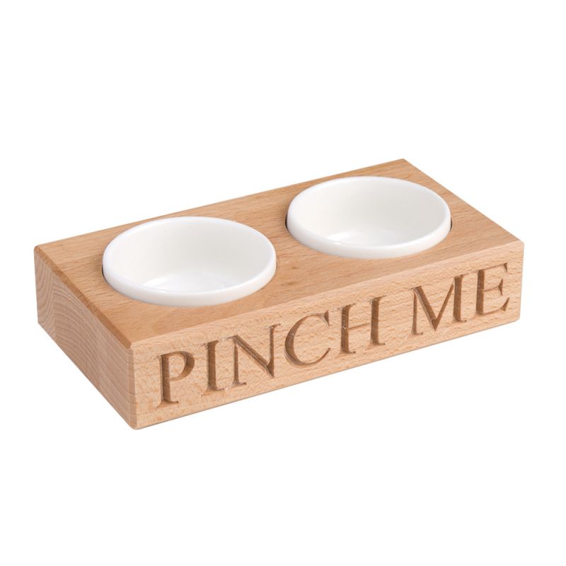 culinary concepts 'Pinch Me' Condiment Holder with Porcelain Dish