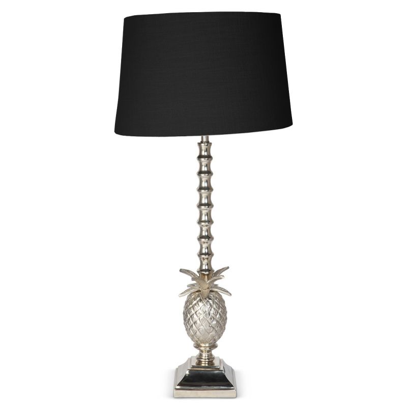 culinary concepts Pineapple Table Lamp with Black Shade