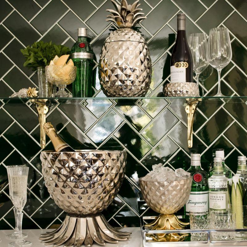 Culinary Concepts Pineapple Wine Cooler - Silver Finish