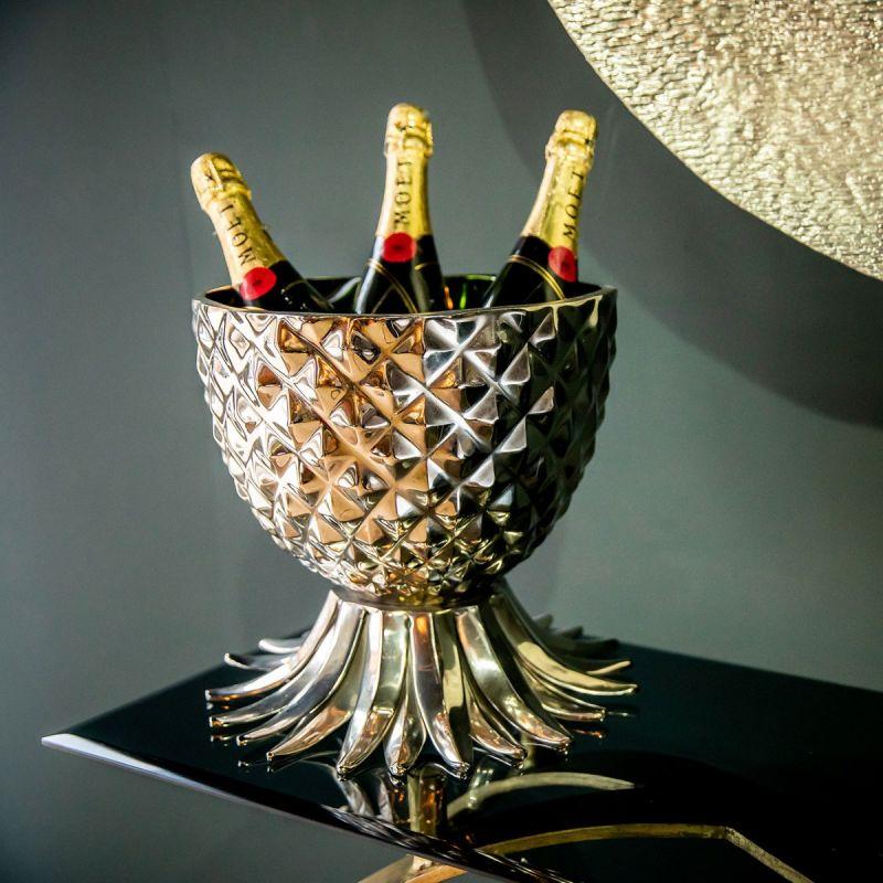 Culinary Concepts Pineapple Wine Cooler - Silver Finish