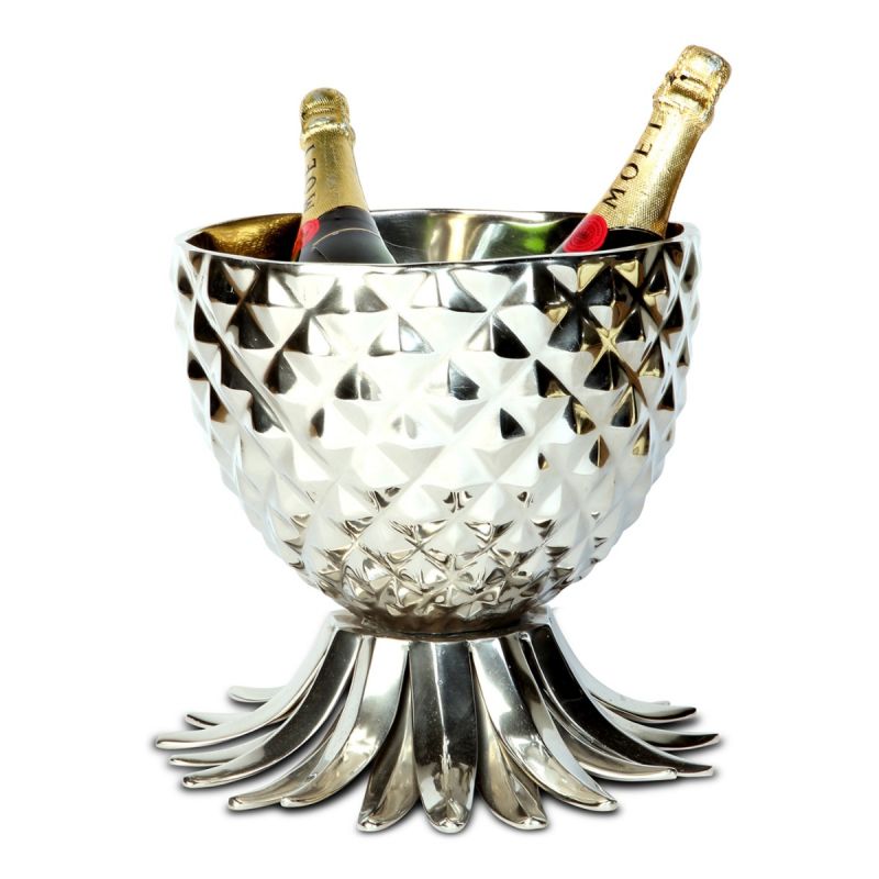 culinary concepts Pineapple Wine Cooler - Silver Finish