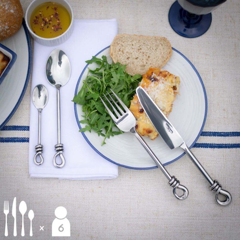 Culinary Concepts Polished Knot 24 Piece Cutlery Set | HANDMADE TO ORDER