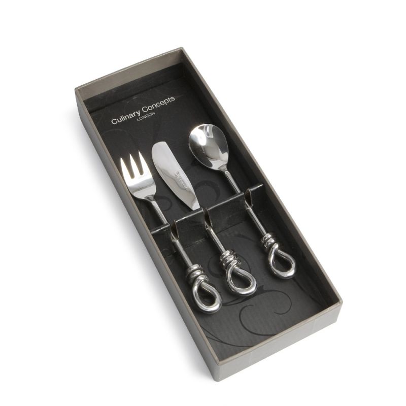 culinary concepts Polished Knot 3 Piece Childrens Cutlery Set
