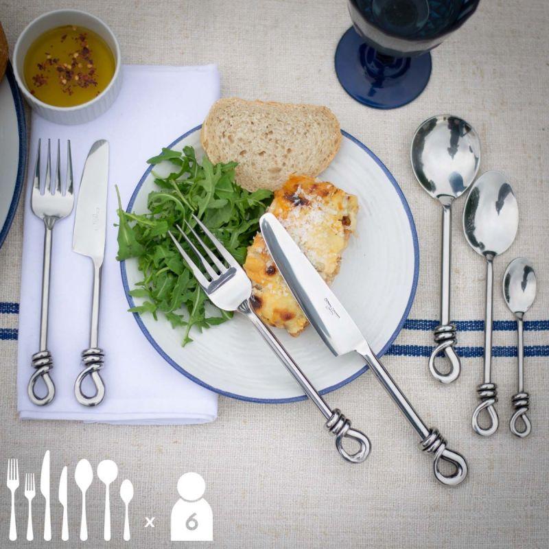 Culinary Concepts Polished Knot 42 Piece Cutlery Set | HANDMADE TO ORDER