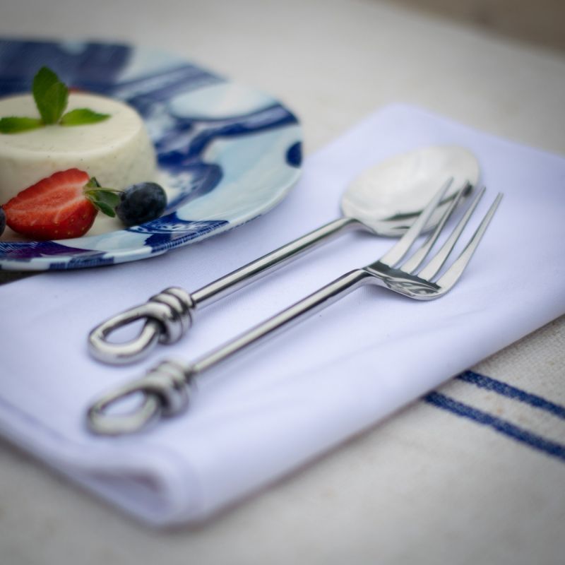 Culinary Concepts Polished Knot Dessert Spoon | HANDMADE TO ORDER