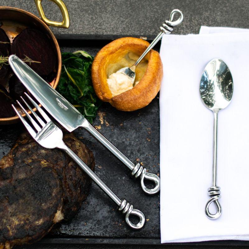 Culinary Concepts Polished Knot Four Piece Place Setting | HANDMADE TO ORDER