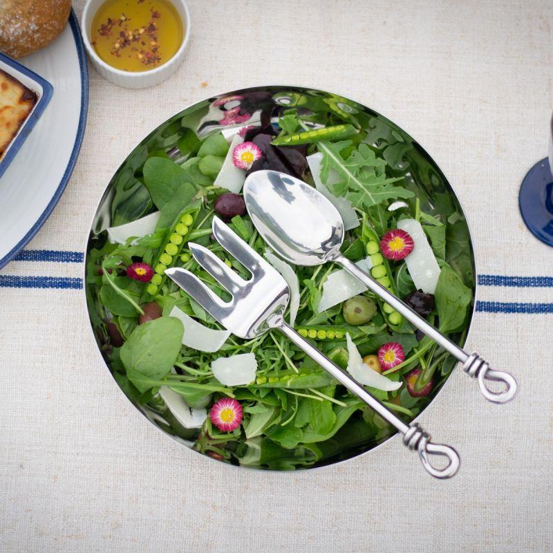 culinary concepts Polished Knot Large Salad Servers | HANDMADE TO ORDER