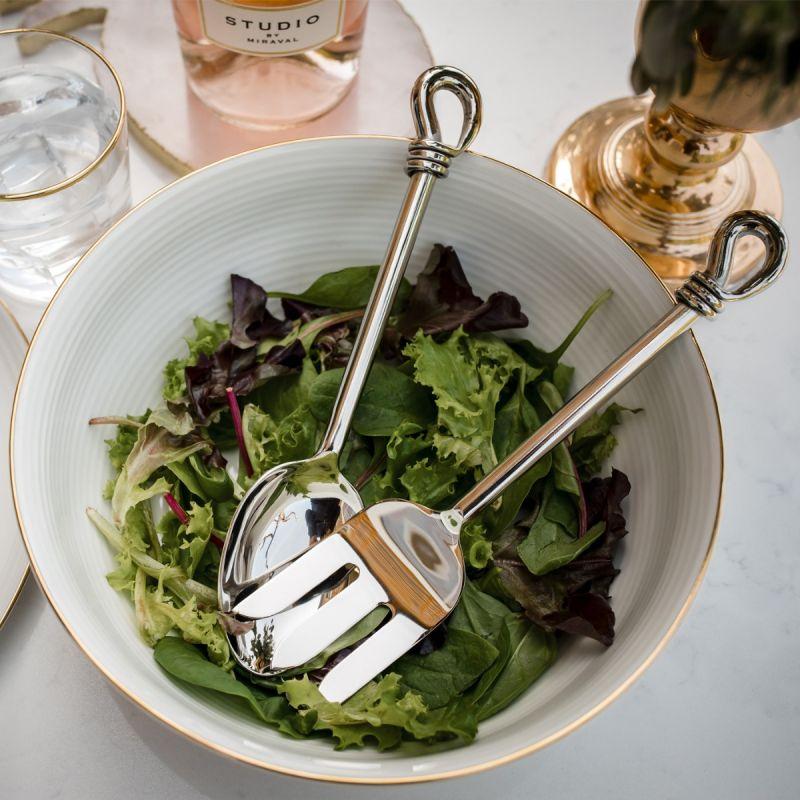 Culinary Concepts Polished Knot Medium Salad Servers