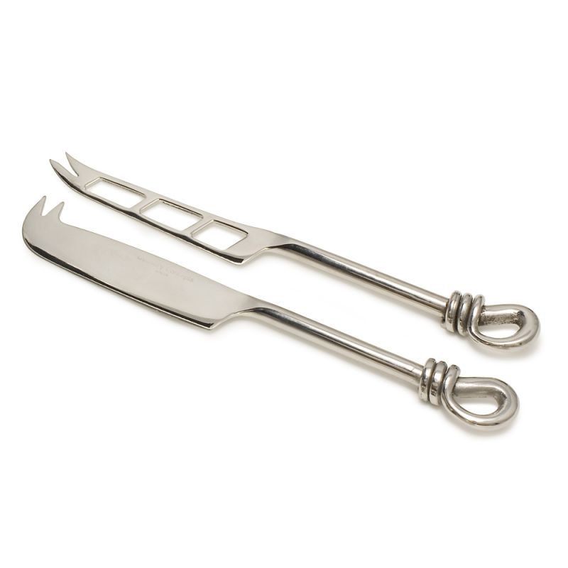 culinary concepts Polished Knot Traditional Cheese & Soft Cheese Knife Set