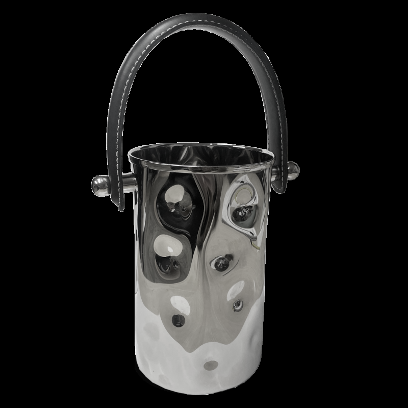 culinary concepts Polo Bottle Holder with Black Leather Handle