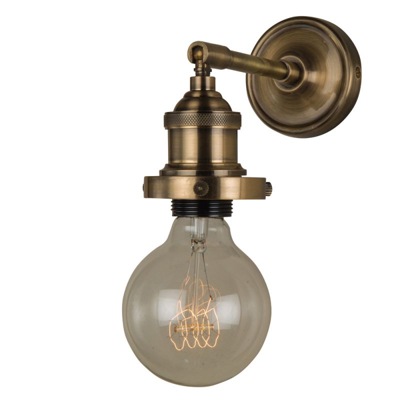 Culinary Concepts Prohibition Straight Adjustable Wall Fitment - Antique Brass