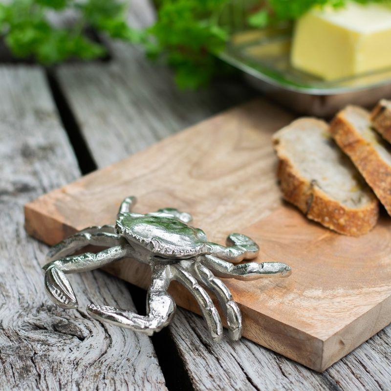 Culinary Concepts Rectangular Wooden Serving Board With Crab Design