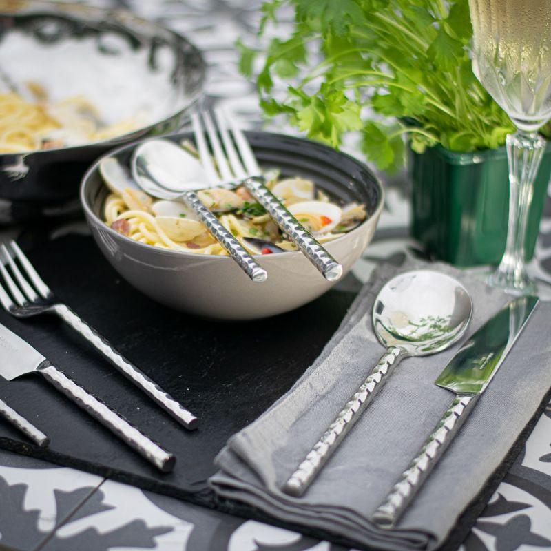 Culinary Concepts Round Hammered 56 Piece Cutlery Set | HANDMADE TO ORDER