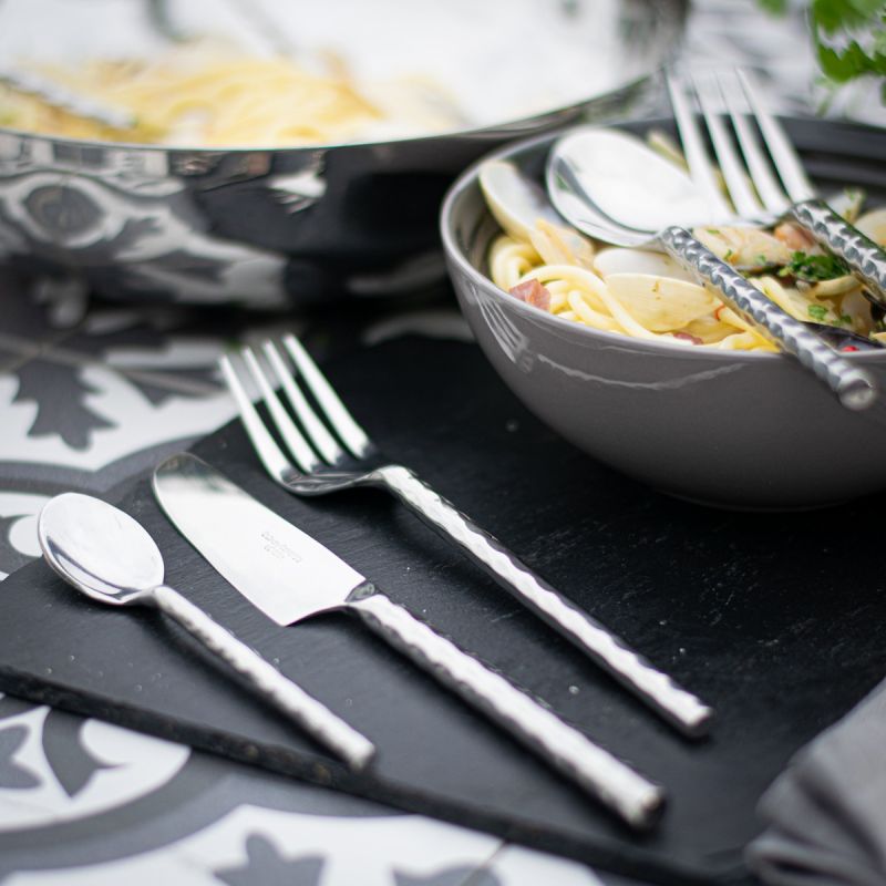 Culinary Concepts Round Hammered 56 Piece Cutlery Set | HANDMADE TO ORDER