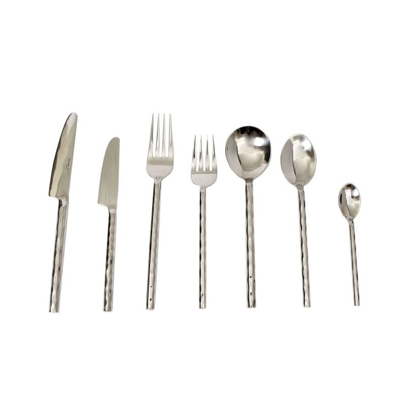 culinary concepts Round Hammered 84 Piece Cutlery Set | HANDMADE TO ORDER