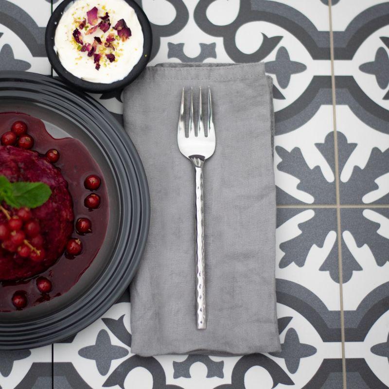 Culinary Concepts Round Hammered Dessert / Appetiser Fork