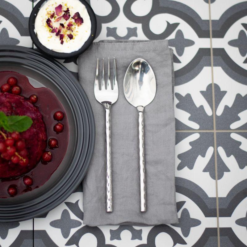 Culinary Concepts Round Hammered Dessert Spoon | HANDMADE TO ORDER