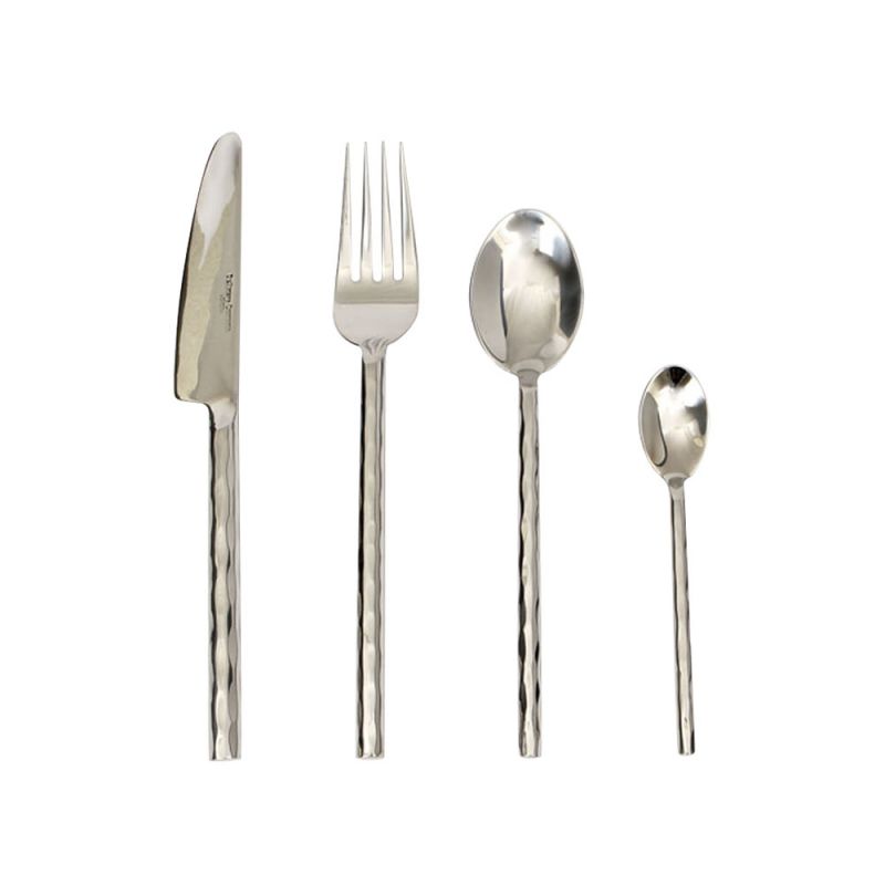 culinary concepts Round Hammered Four Piece Place Setting | HANDMADE TO ORDER