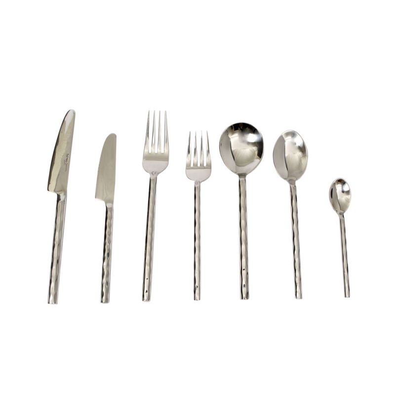 culinary concepts Round Hammered Seven Piece Place Setting | HANDMADE TO ORDER