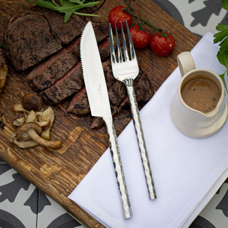 Culinary Concepts Round Hammered Steak Knife | HANDMADE TO ORDER