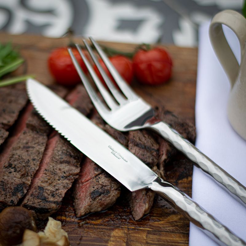 Culinary Concepts Round Hammered Steak Knife | HANDMADE TO ORDER