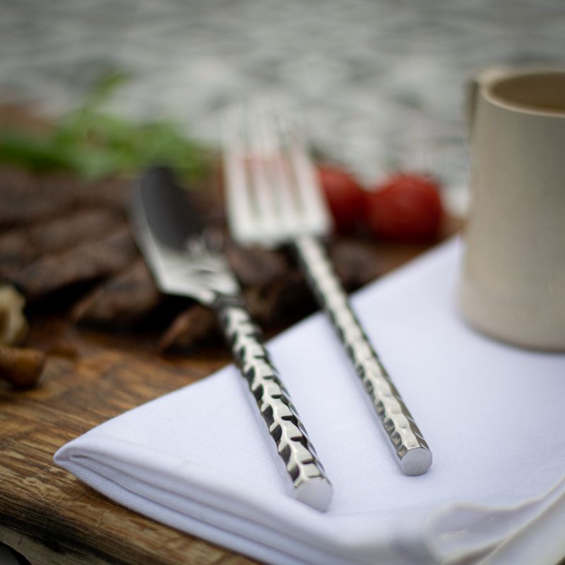 Culinary Concepts Round Hammered Steak Knife | HANDMADE TO ORDER