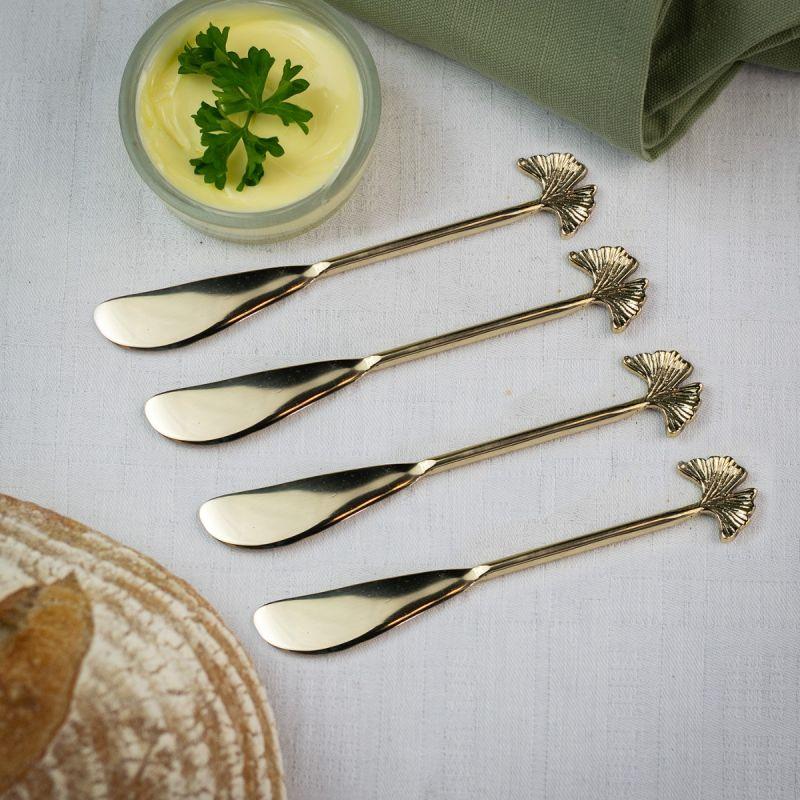 Culinary Concepts Set Of Four Ginkgo Butter Knife / Spreader