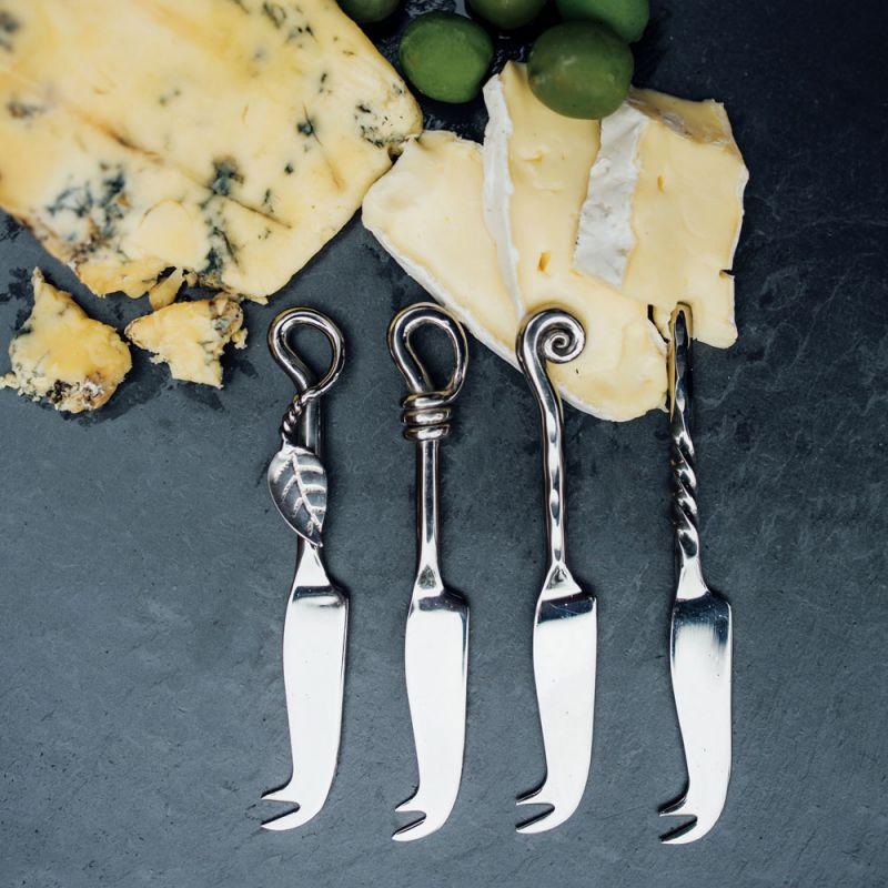 Culinary Concepts Set Of Four Mini Cheese Knives - Mixed Designs