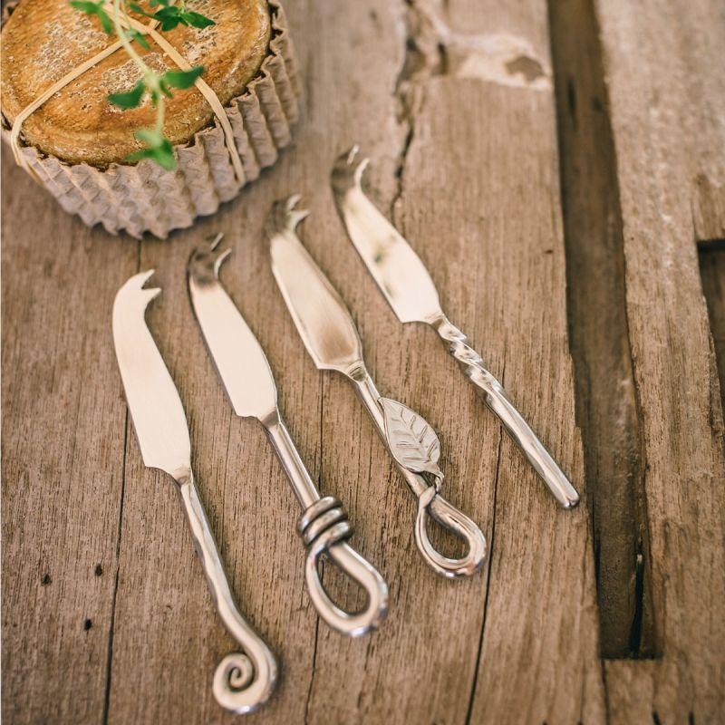 Culinary Concepts Set Of Four Mini Cheese Knives - Mixed Designs