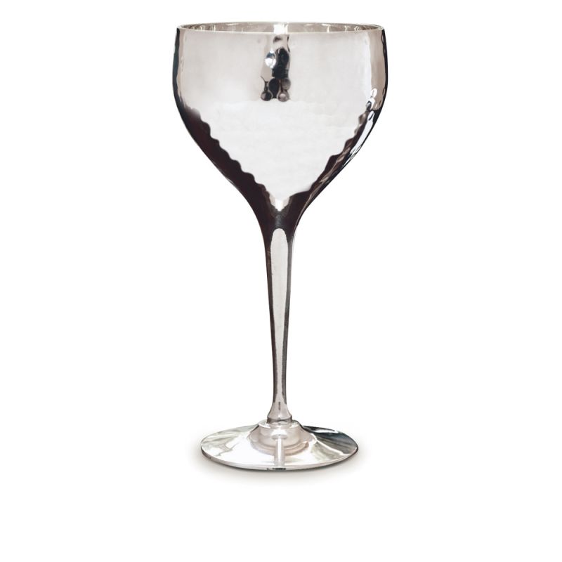 Culinary Concepts Set Of Six Hammered Wine Goblets | MULTI-BUY |