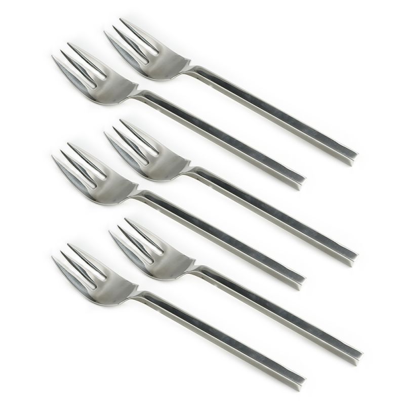 culinary concepts Set of Six Millennium Polished Fish Forks | HANDMADE TO ORDER