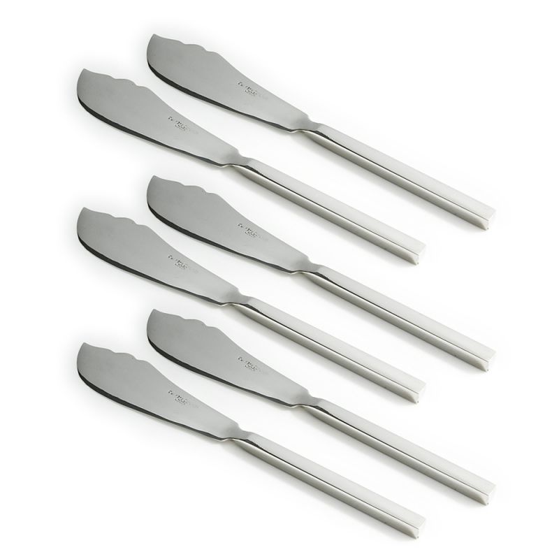 culinary concepts Set of Six Millennium Polished Fish Knives | HANDMADE TO ORDER