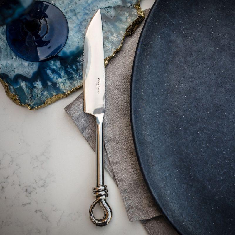 Culinary Concepts Set Of Six Polished Knot Steak Knives | HANDMADE TO ORDER