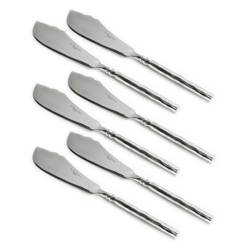 culinary concepts Set of Six Twist Neck Fish Knives