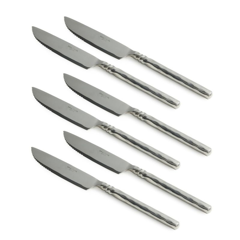 culinary concepts Set of Six Twist Neck Steak Knives | HANDMADE TO ORDER