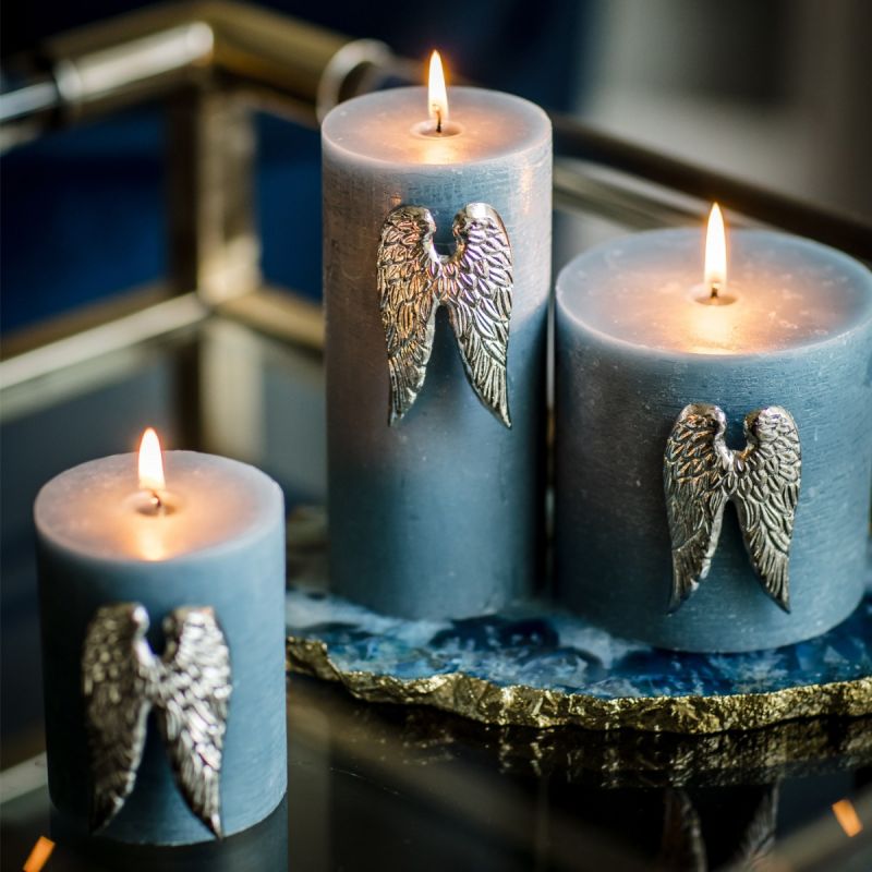 Culinary Concepts Set Of Three Angel Wing Candle Pins