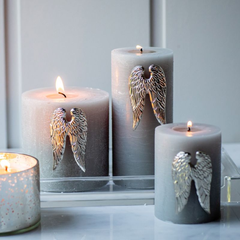 Culinary Concepts Set Of Three Angel Wing Candle Pins