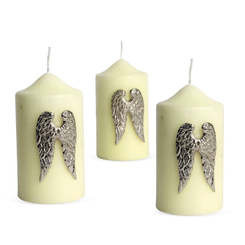 culinary concepts Set of Three Angel Wing Candle Pins