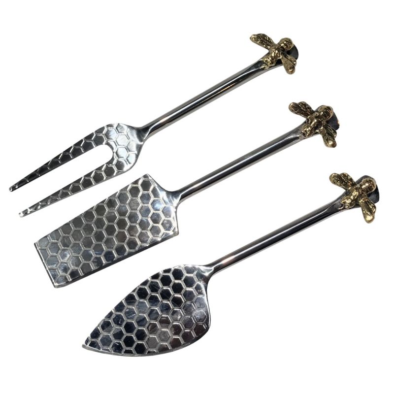 culinary concepts Set of Three Beehive Cheese Knives